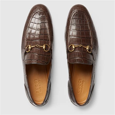 gucci shoes jordan|Gucci jordaan crocodile loafer.